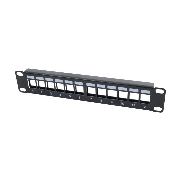 PANNEAU de BRASSAGE 10''   1U   12 ports NU