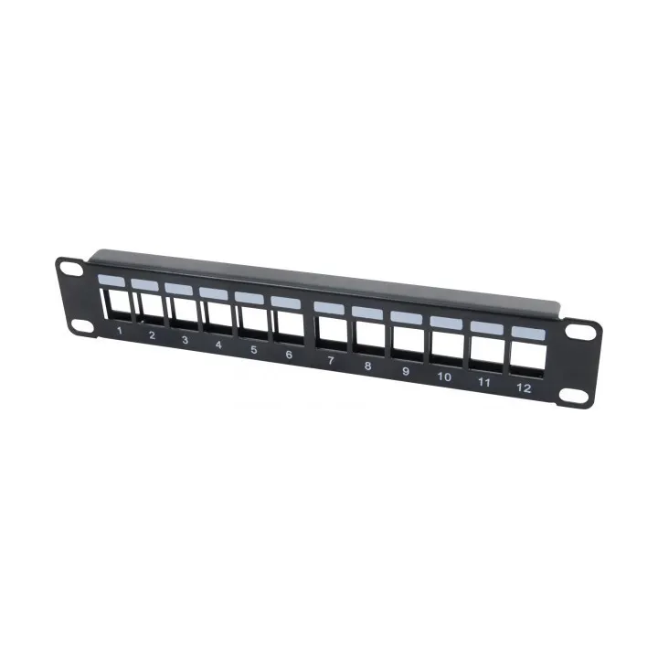 Panneau 10'' Nu 1U 12 Ports Pour Prises Data