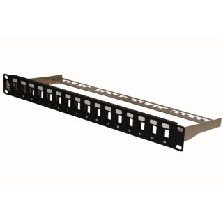 PANNEAU de BRASSAGE  19'' NU 1U  16 ports  non équipé