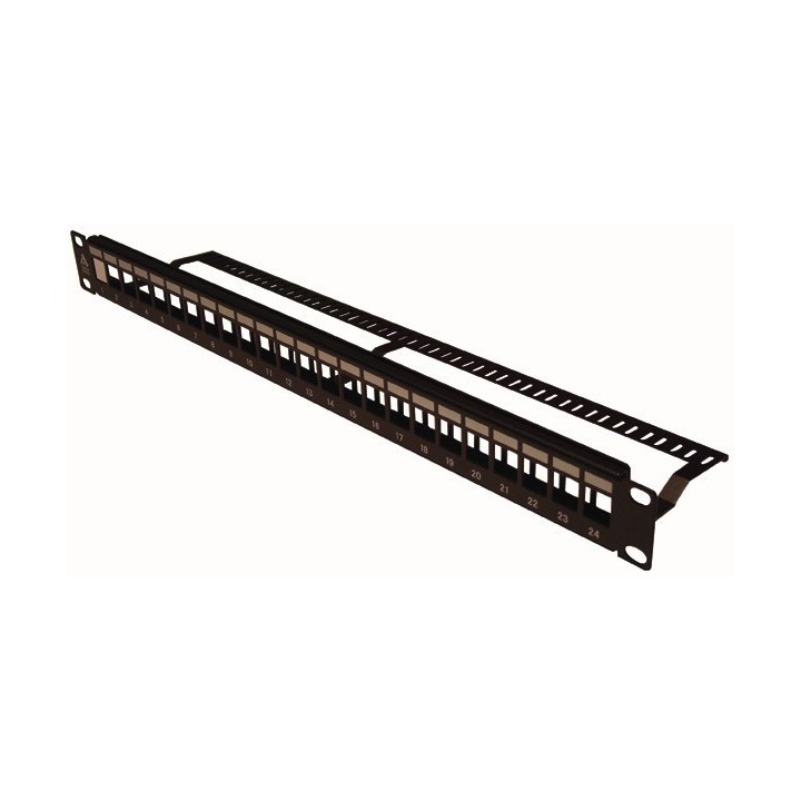 PANNEAU de BRASSAGE  19'' NU 1U  24 ports  non équipé
