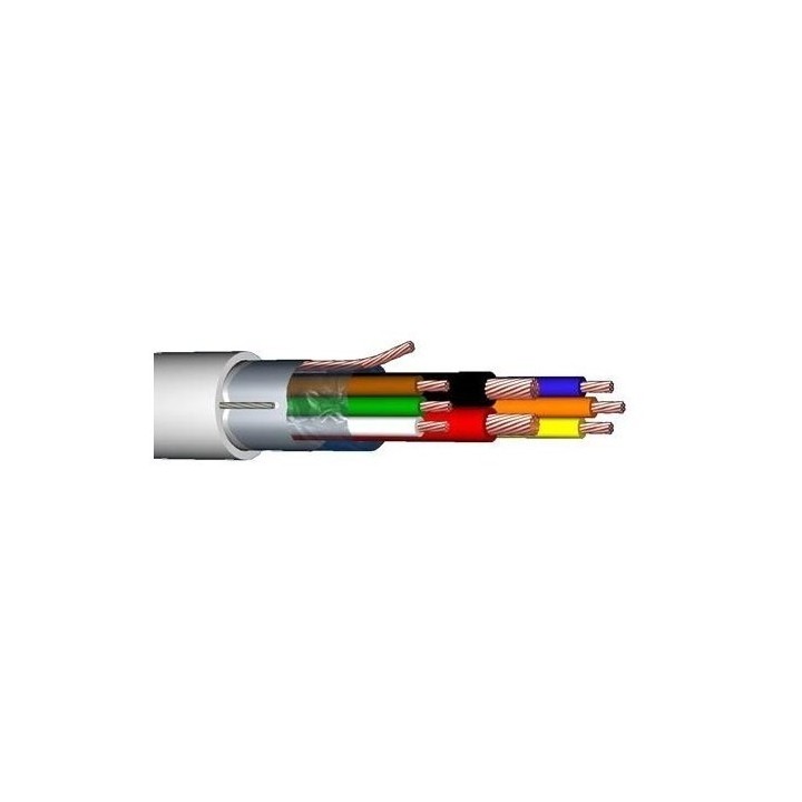 Cable D' Alarme Souple 6C X 0.22 + 2X0.75 100M