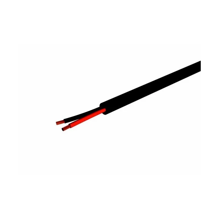 Câble Hp Sono 2 X 15Mm² Rond Noir Le Rouleau De 100M
