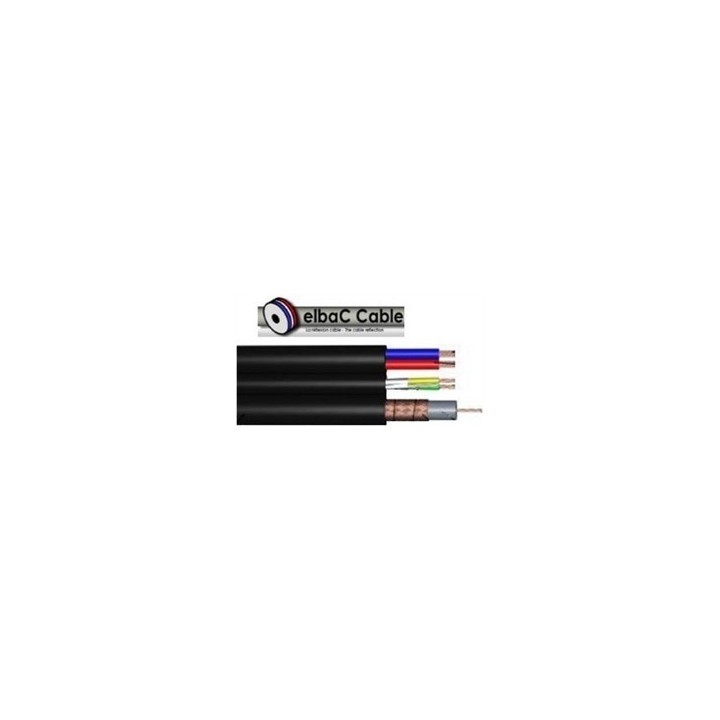 CABLE VIDEO KX6 + 1paire 0.34 + 2x0.75 bobine de 250m.170205-W2