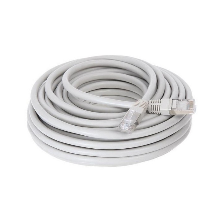 CORDON RJ45 cat6A SFTP  mâle//mâle 20 mètres GRIS