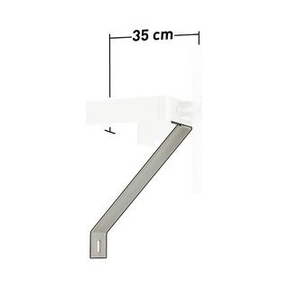 Bras De Force Zb + Tige Filletée Pour Fixation Murale 35Cm