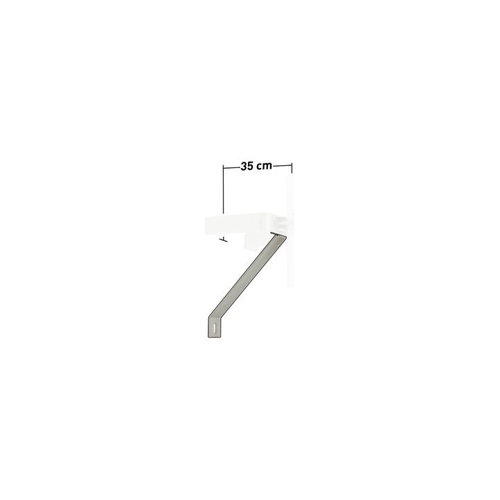 Bras De Force Zb + Tige Filletée Pour Fixation Murale 35Cm