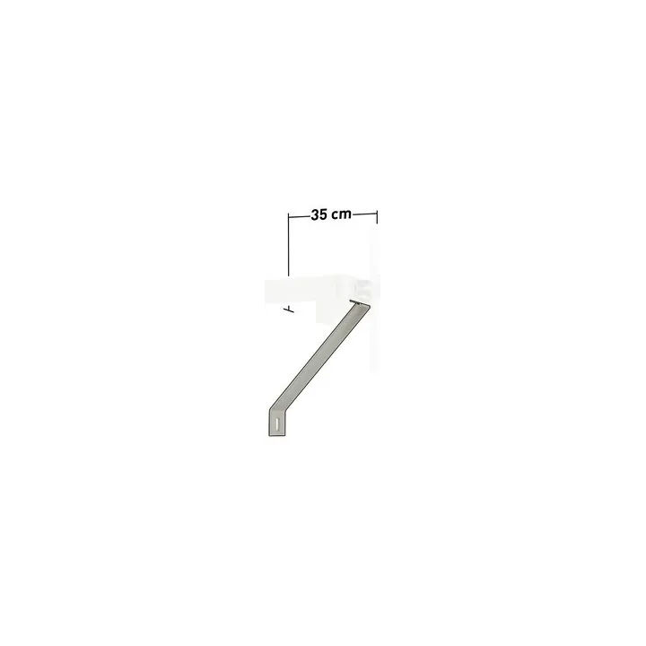 Bra De Force Zb + Tige Filletée Pour Fixation Murale 35Cm