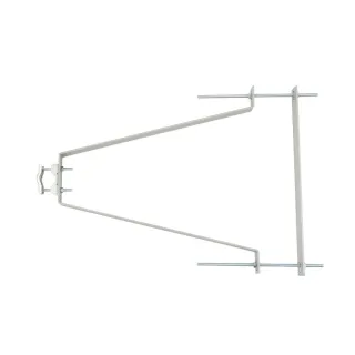 Fixation Murale 46Cm Avec Contrepl Zinc La Paire