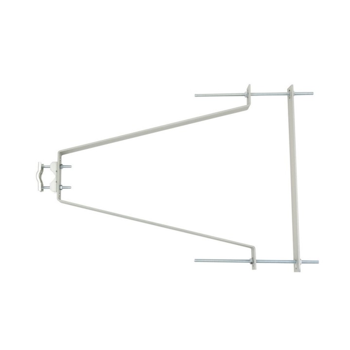 FIXATION MURALE 46cm AVEC contrepl ZINC  LA PAIRE