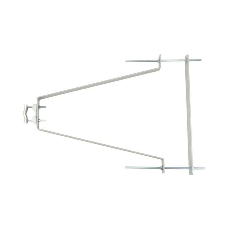 Fixation Murale 46Cm Avec Contrepl Zinc La Paire