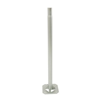 SUPPORT TERRASSE 1m D50 ZINC BLANC