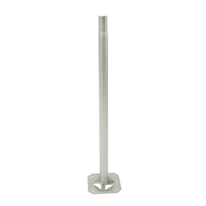 SUPPORT TERRASSE 1m D50 ZINC BLANC