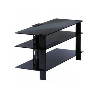 TABLE 3 plateaux verres NOIRS largeur 1100  BASIK