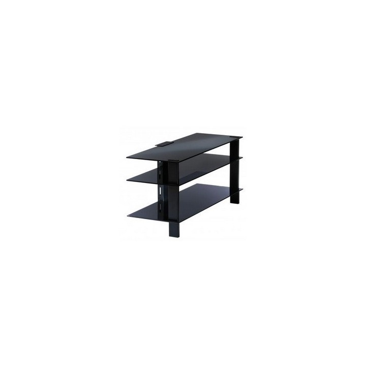TABLE 3 plateaux verres NOIRS largeur 1100  BASIK