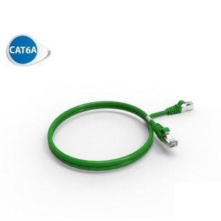 CORDON RJ45 cat6A SFTP  mâle//mâle 1m.    VERT*