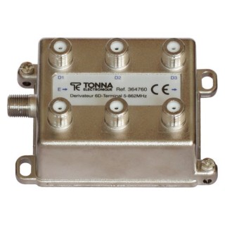 DERIVATEUR 5 à  862 MHz  6dir. -11dB   Terminal  364760