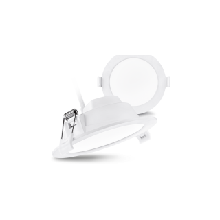 Downlight ALL IN,12 watts,CCT° changi,IP20,encast.Ø150mm,fini(D)