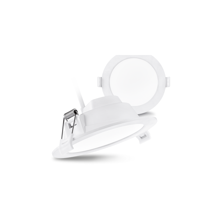 Downlight ALL IN,12 watts,CCT° changi,IP20,encast.Ø150mm,fini(D)