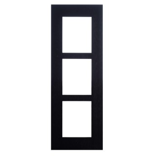 2N® IP Verso-cadre instal encastr, 3 mod-noir(néces réf 9155016)