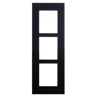 2N® Ip Verso-Cadre Instal Encastr, 3 Module -Noir