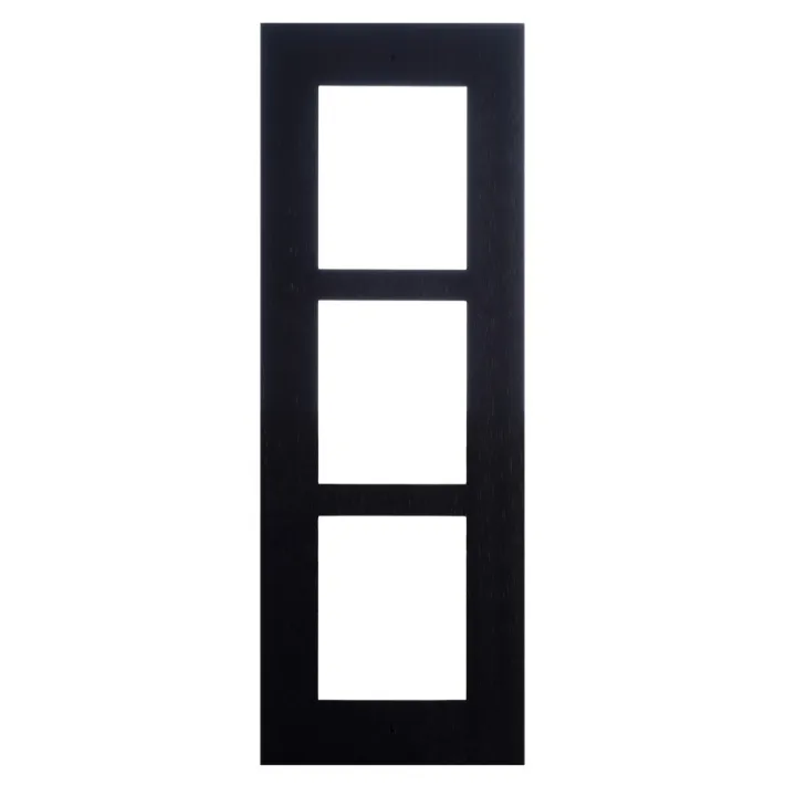 2N® Ip Verso-Cadre Instal Encastr, 3 Module -Noir