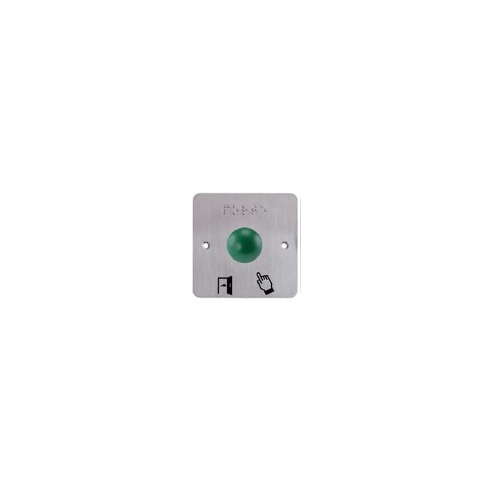 Bouton Poussoir Inox D19 Boitier Inox 80 X 80 Mm