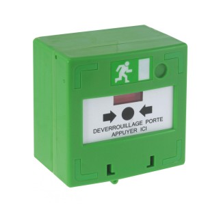 Bouton Vert Déclencheur, Déverrouillage Des Issues Contrôlées Pa
