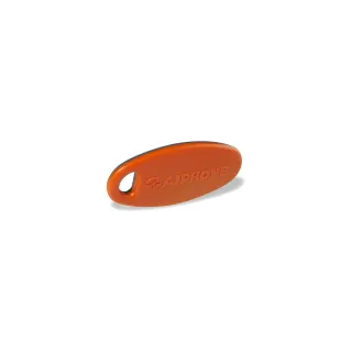 Badge Résident Supplémentaire, Bicolore Gris / Orange Pour Ugvbt, Type Porte-Clé
