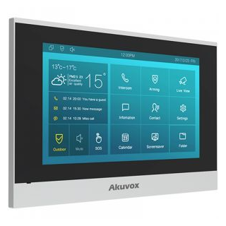 Moniteur 2 Fils En Sip+Écran 7'' Et Wifi Version Linux , Façade