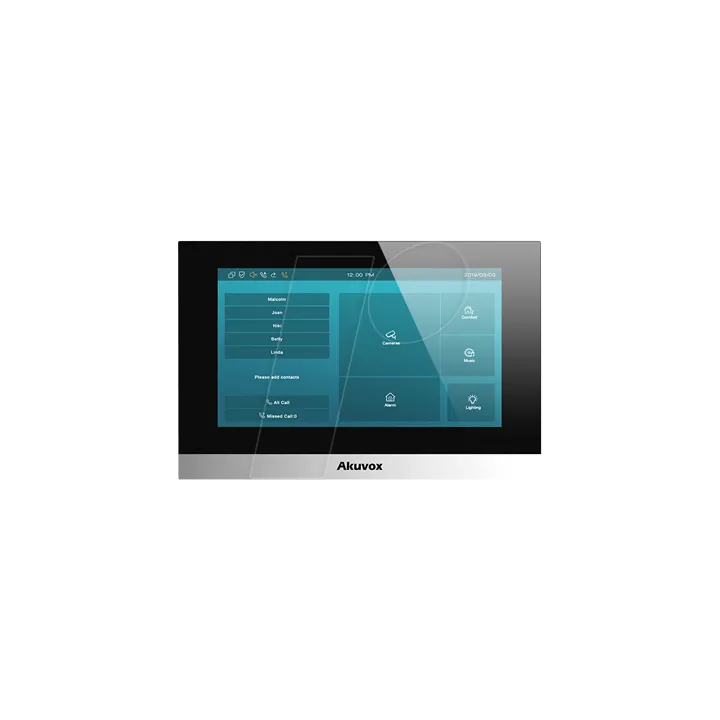 Moniteur Sip D'Intérieur+Ecran 7'S'S Version Android , Façade Pla