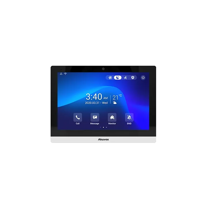 Moniteur Sip D'Intérieur+Ecran 10'', Caméra Et Wifi+Bluetooth D