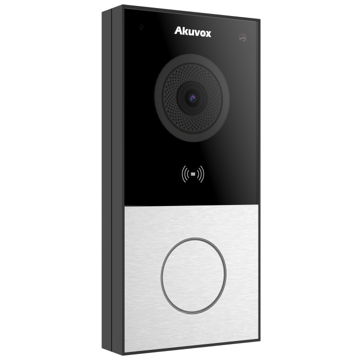 Interphone video ultra compact SIP+1 bouton (Video & Lecteur de