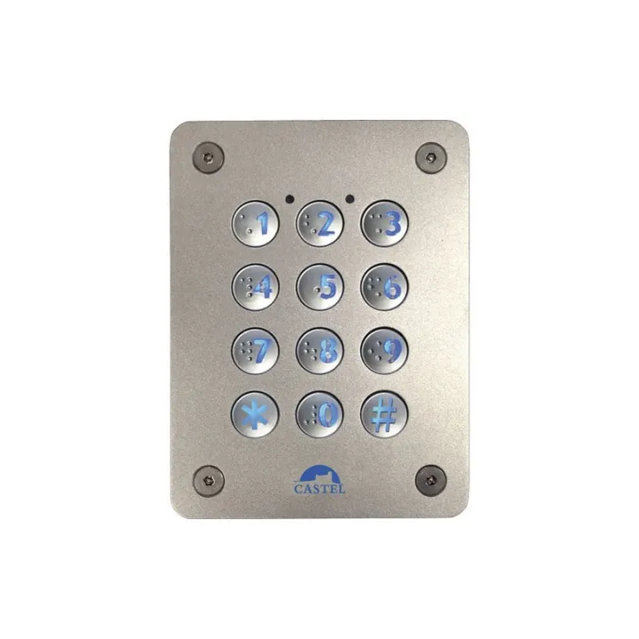 Clavier À Code Wiegand Encastré En Inox Avec Clavier Braille
