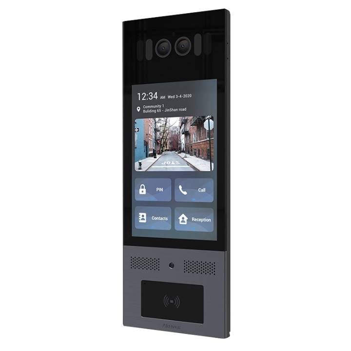 Interphone vidéo Android SIP+boucle magnétique, reconnaisance fa