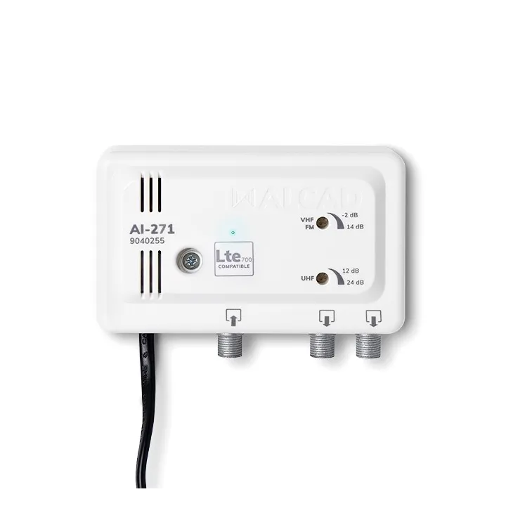 Amplificateur D'Intérieur Terrestre,2 Sorties, Bande Uhf Filtrée Lte700/Cx21-69