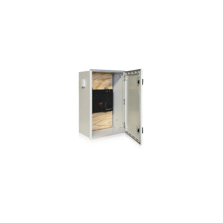 Coffret Polyester Minipol Fermeture 2 Points, 2 Aérateurs+Plaque De Fond En Bois