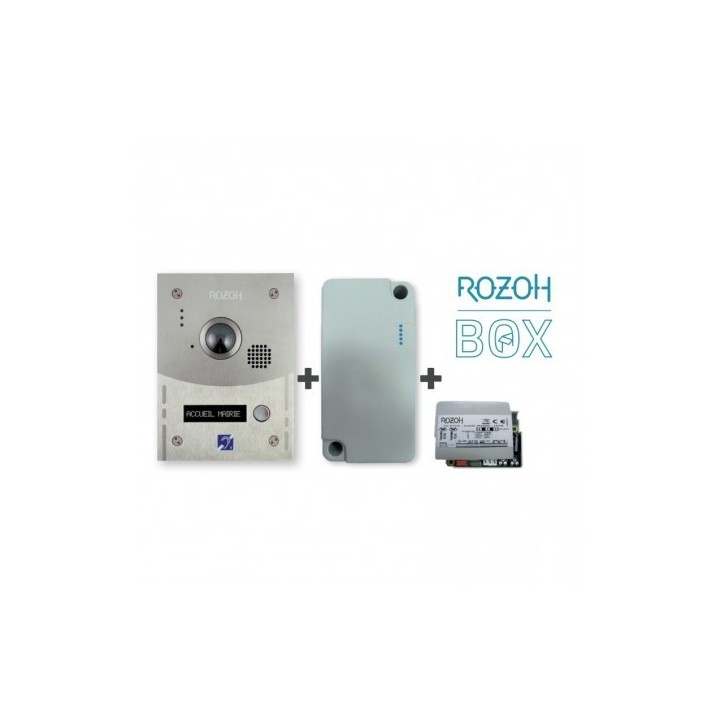 ROZOH BOX Vidéo 1 bouton comprenant un interphone Vidéo 1 bouton