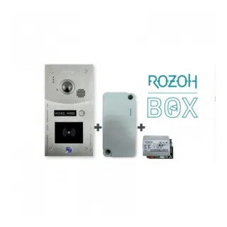 ROZOH BOX Vidéo 1 bouton avec lecteur comprenant un interphone V