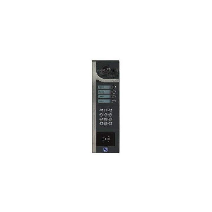 Interphone 8 boutons avec clavier codé 12 touches rétro-éclairée