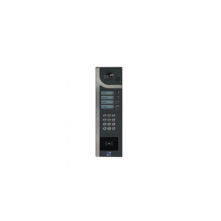 Interphone 16 boutons avec clavier codé 12 touches rétro-éclairé