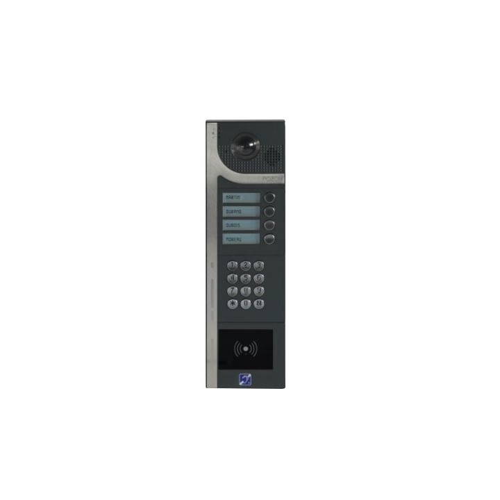 Interphone 20 boutons avec clavier codé 12 touches rétro-éclairé