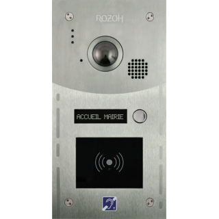 Interphone 3 boutons avec lecteur de badges mains-libres-conform