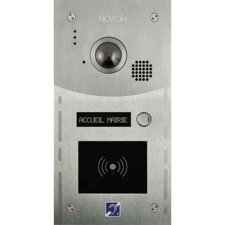 Interphone 3 boutons avec lecteur de badges mains-libres-conform