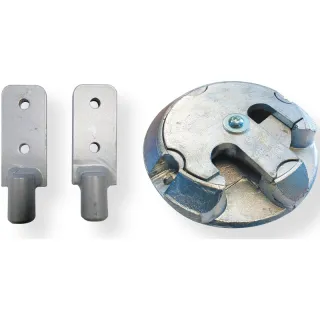 Verrou Auto Bloc Rond + 2 Patte