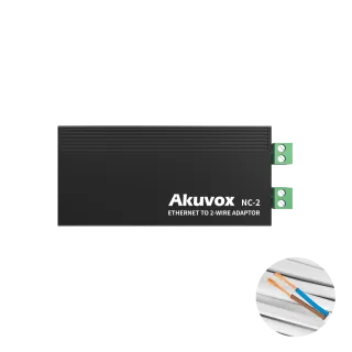 Convertisseur Réseau Réseau Ip 2 Fil Prévoir Alimentation Din48V-Ak