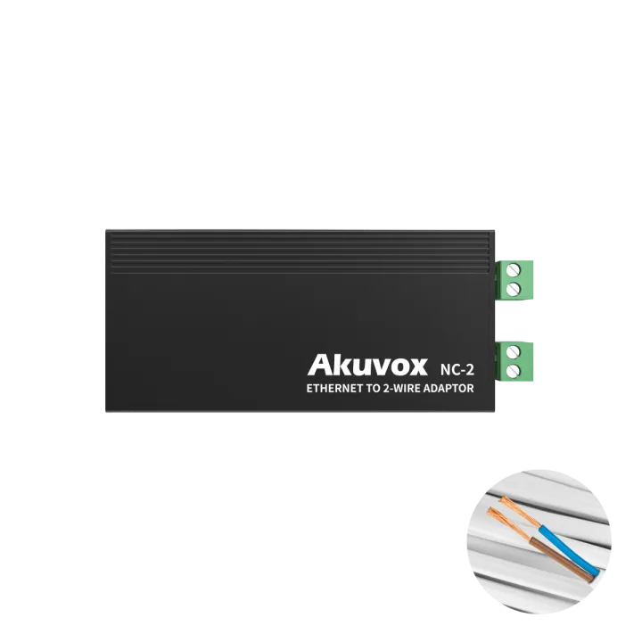 Convertisseur Réseau Réseau Ip 2 Fil Prévoir Alimentation Din48V-Ak