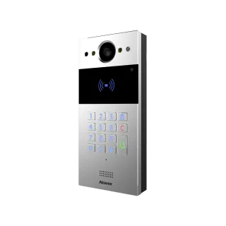 Interphone Vidéo Sip+Clavier Et Lect De Carte Rf Caméra 2Mp Gra