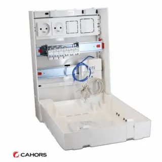 Tableau De Communication 357 Encastre G3 2P+Câble 4 Rj Cat6A Dti Bac