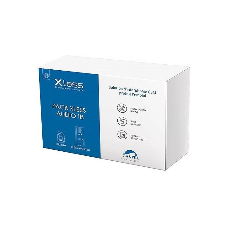 PACK XLESS AUDIO 1B+PACK SIM IPS2 et abonnement pré-payée 10 ans