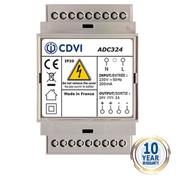 Alimentation À Découpage 24V Dc 2A Non-Secourue ? 3 Modules Rail Din Protégés